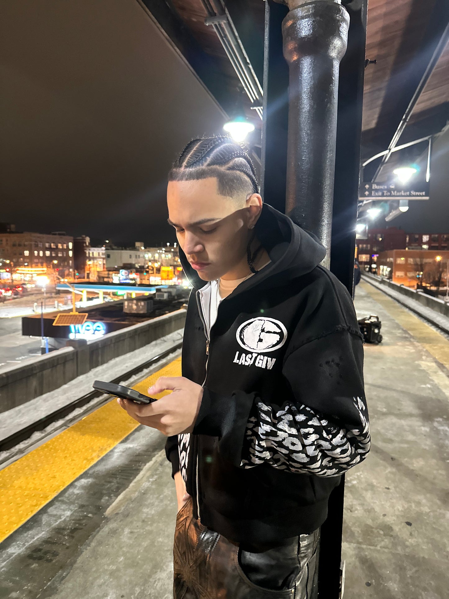 Onyx Black Zip Up
