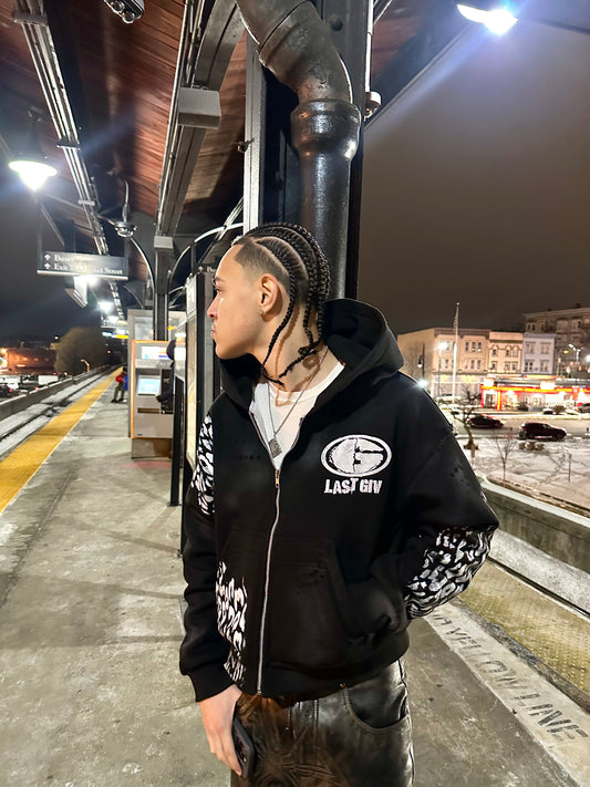 Onyx Black Zip Up
